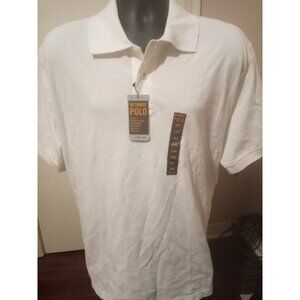 New Mens Cherokee Ultimate Polo Shirt short Sleeve Size Large L Shirt NWT White